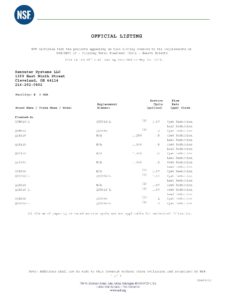 森乐QCS系列产品通过NSF双认证